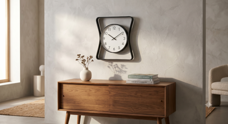 Nordic Hour Glass Wall Clock